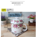Promotional Customized Printing decal Enamel coffee Mug / 12oz & 20oz enamel mug